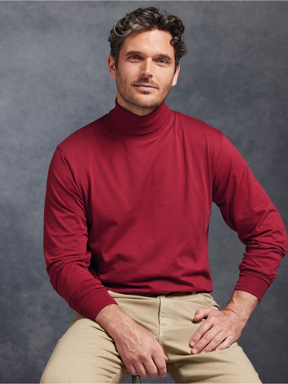 Pima Cotton Turtleneck - White